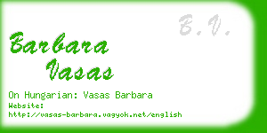 barbara vasas business card